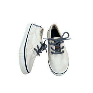 Zara Kids Beige & Blue Plaid Canvas Sneakers